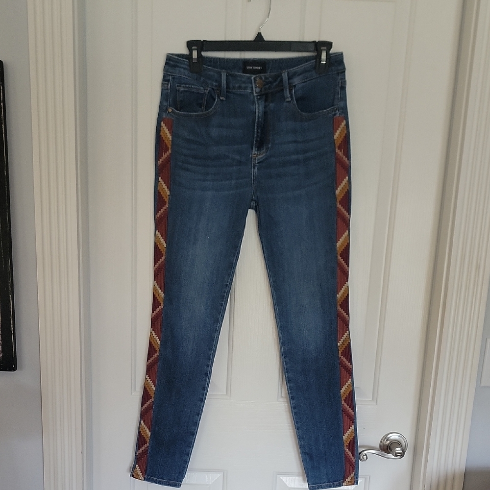 DRIFTWOOD JACKIE  Blue Jeans SOUTHWEST EMBROIDERY SIZE 27